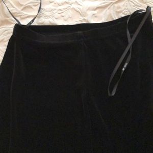 Floor length pencil skirt with back slit